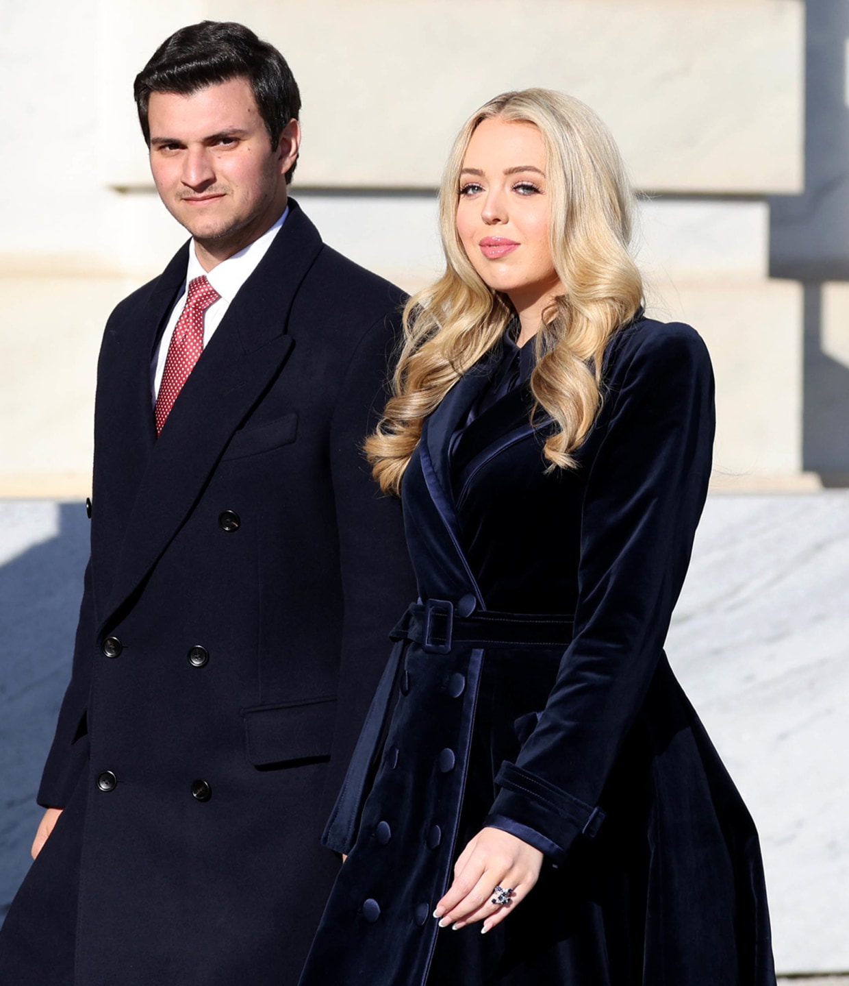 Tiffany Trump and Michael Boulos attend the second inauguration of Donald Trump on Jan. 20.