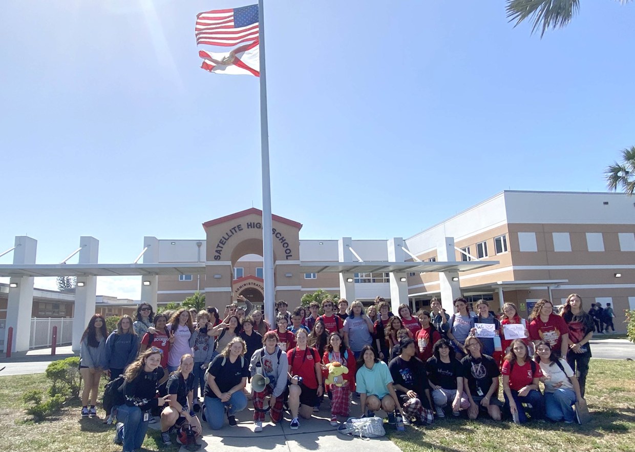 Students staged a walkout from their high school in protest after a Florida teacher lost her job for using a student's preferred name.