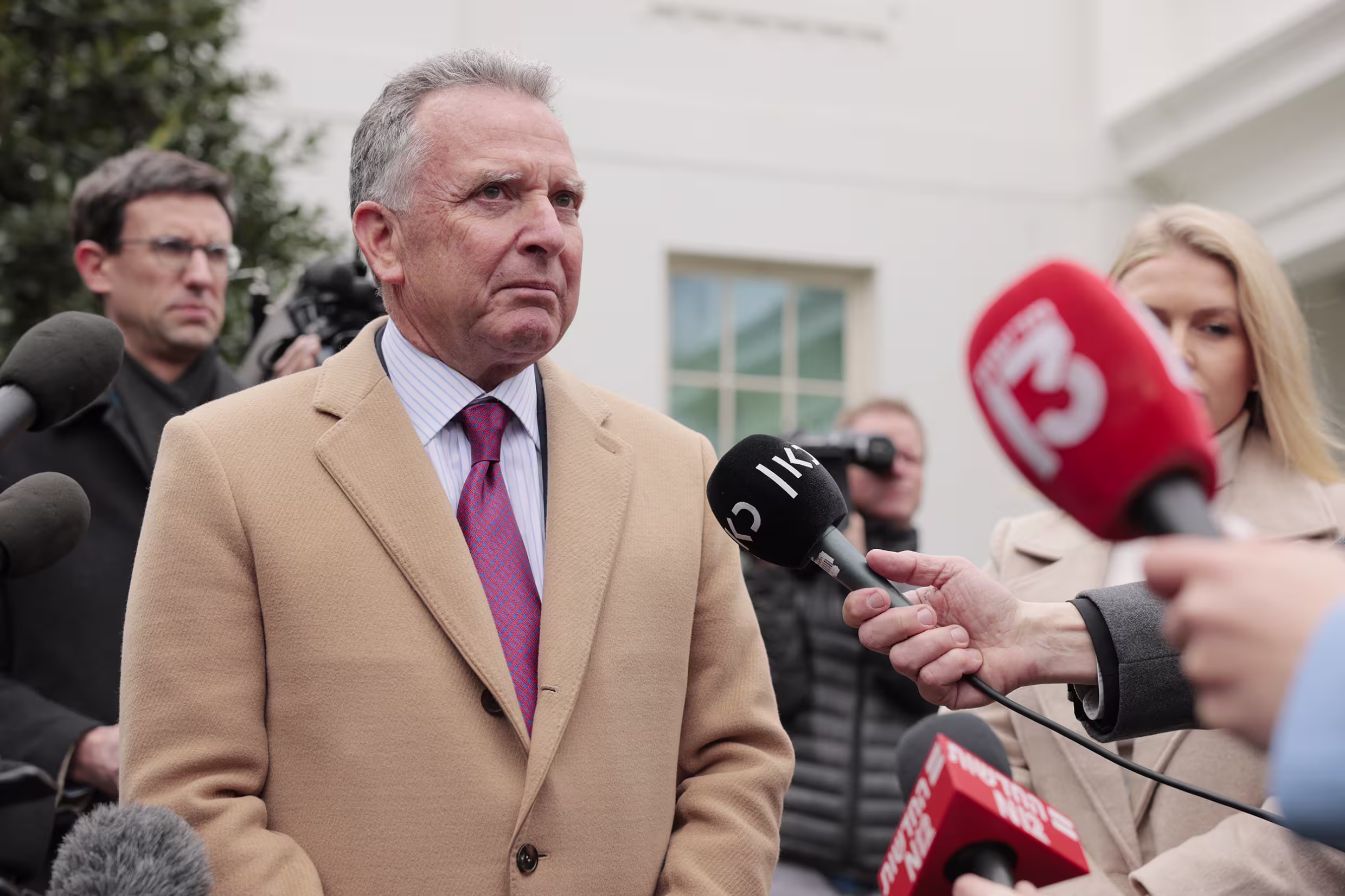Steve Witkoff speaking to the media outside the White House last week.