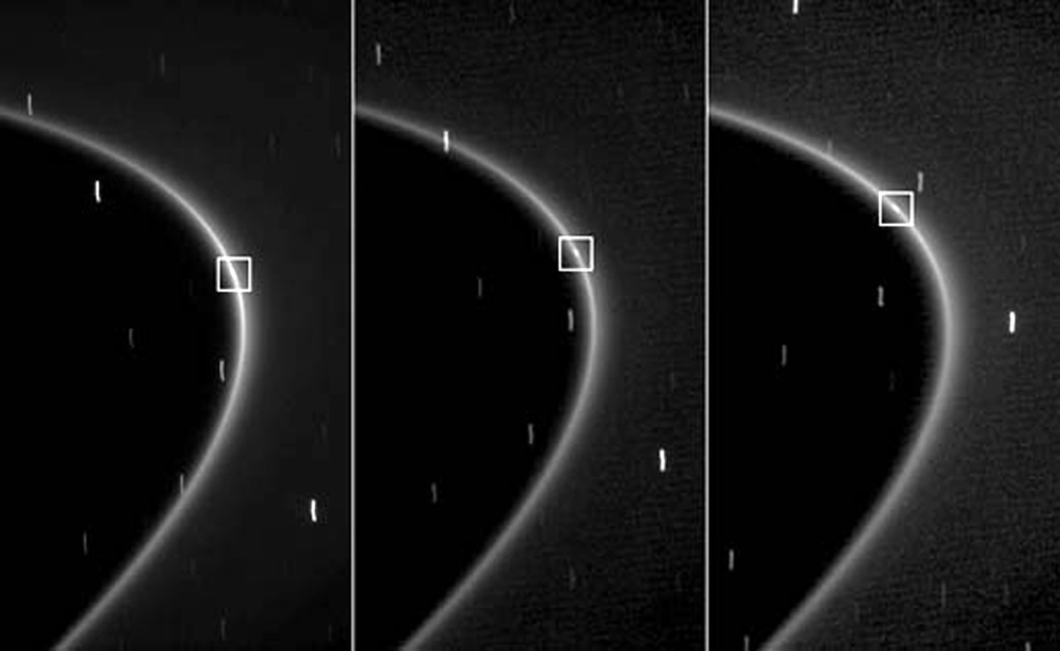 Surprise! Saturn has small moon hidden in ring, image size:1500x921