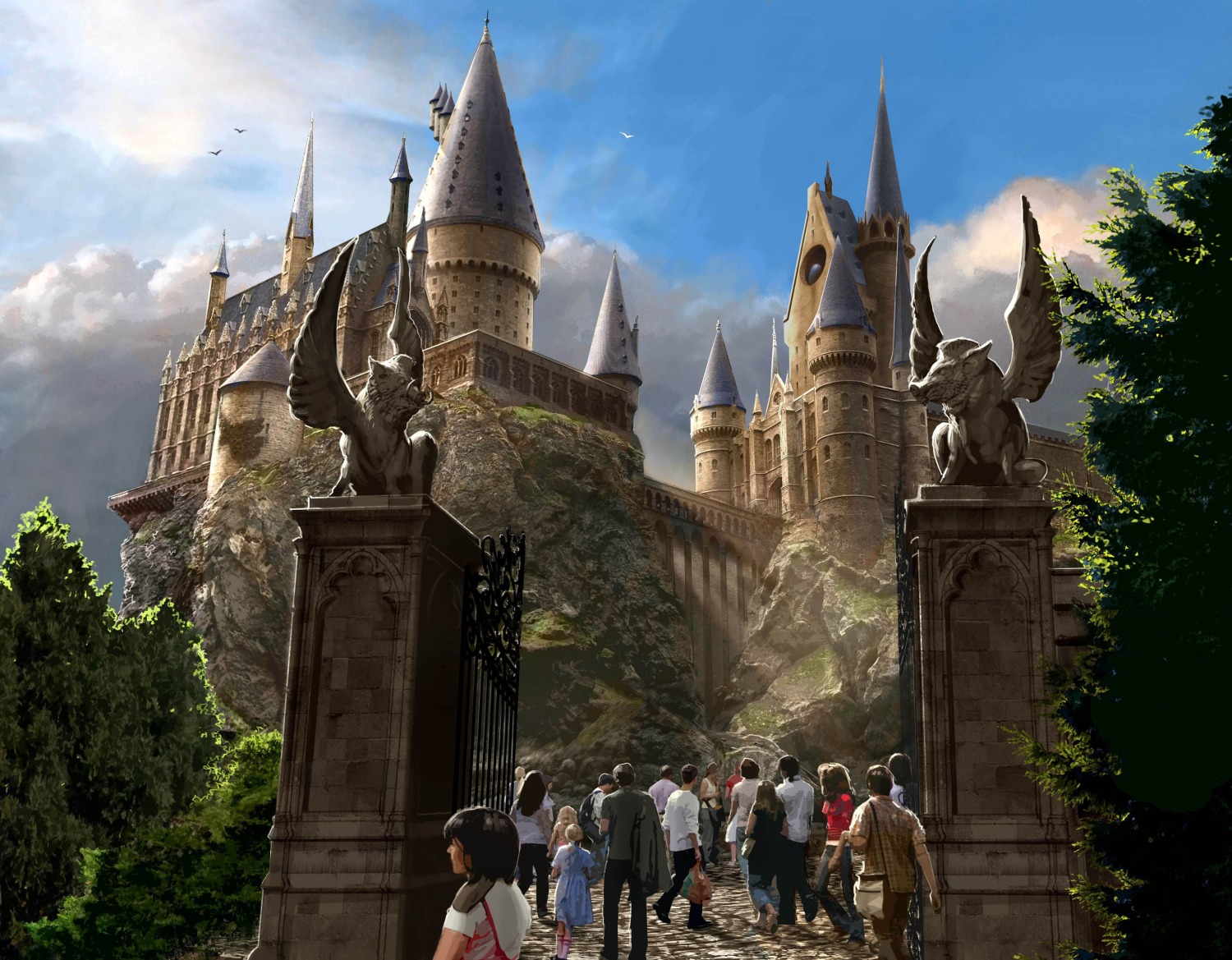 HogWarts Castle Look alike Disney Pun Harry Potter Magical Fantasy Land Palace