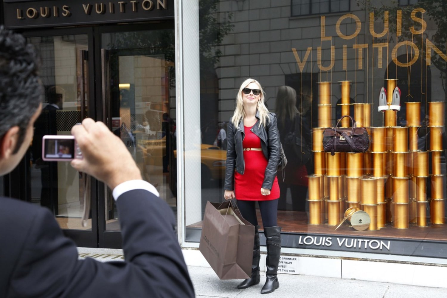 Louis Vuitton FALL WINTER 2023 collection at Harrods along with HERMES &  BVLGARI 