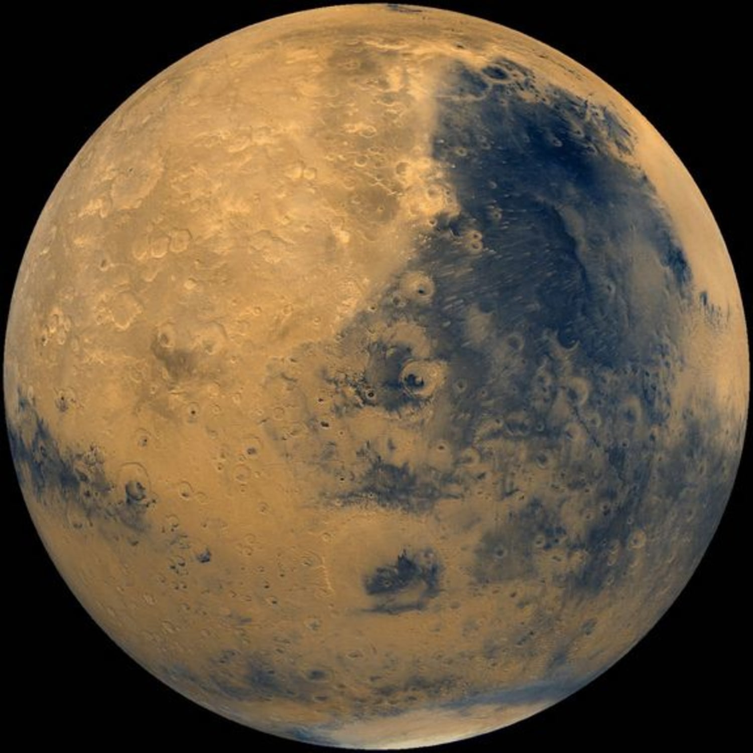 New full circle image of 2025 planet mars