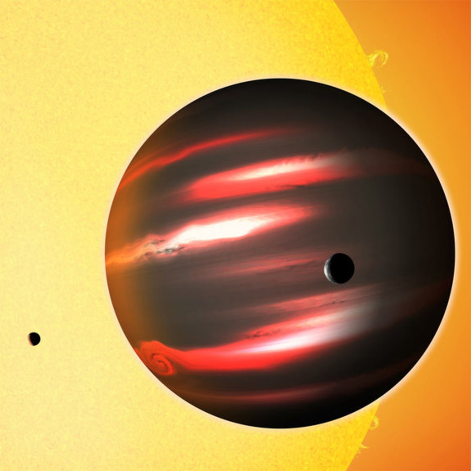 Coal-black alien planet is darkest ever seen