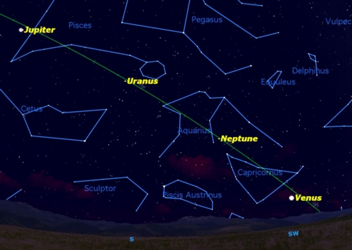 A rare sight: All 7 planets in the night sky this week