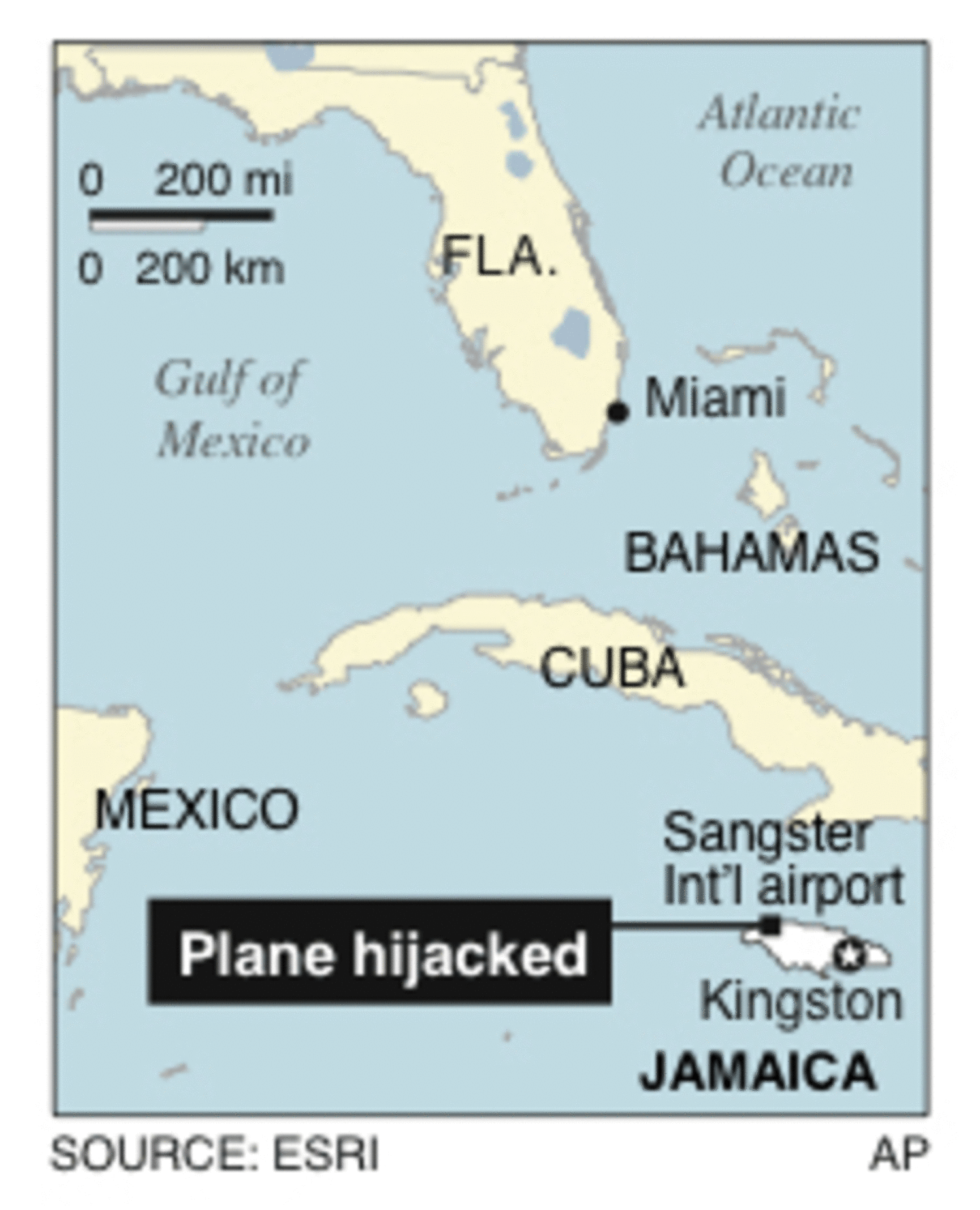 Gunman captured in Jamaica plane hijacking