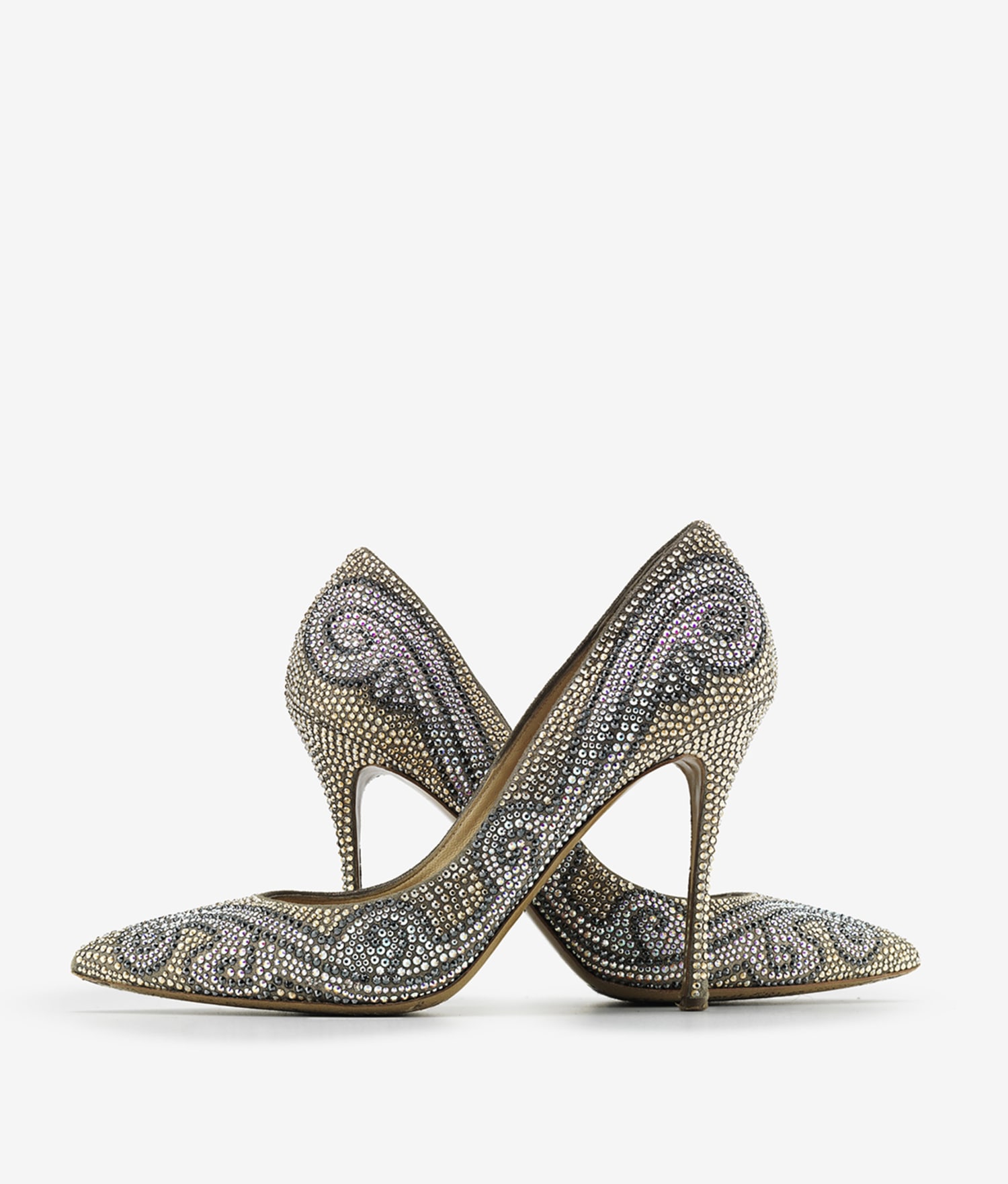 Best Shoes For Narrow Heels|elegant Crystal Rhinestone Heels - Women's Gold  Wedding Pumps 10cm
