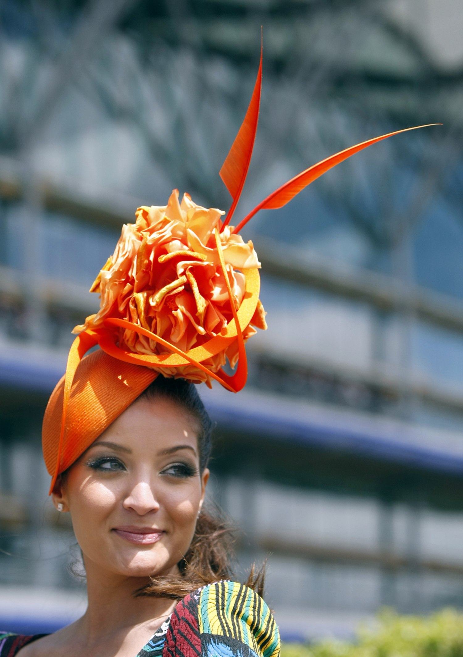 Orange deals ascot hat