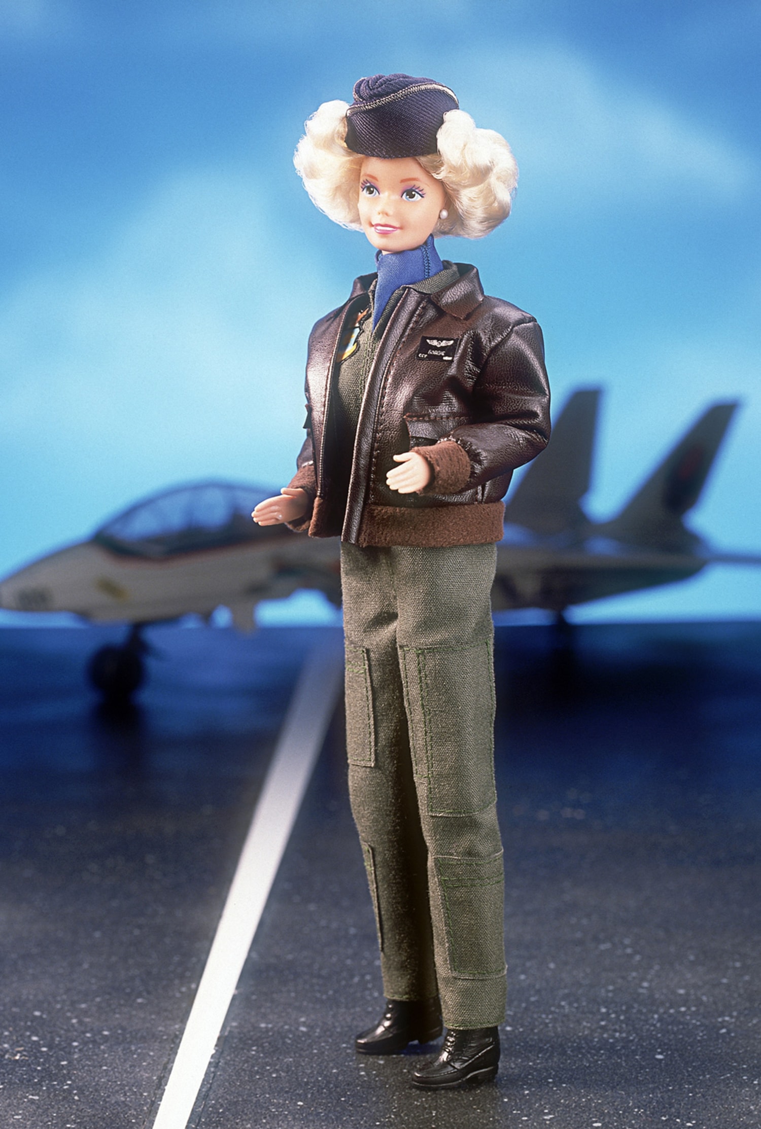 Blonde pilot barbie hotsell doll