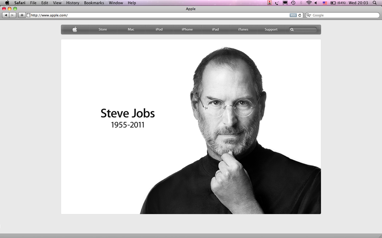 Macworld Magazine picture of Steve Jobs on the cover. St Paul