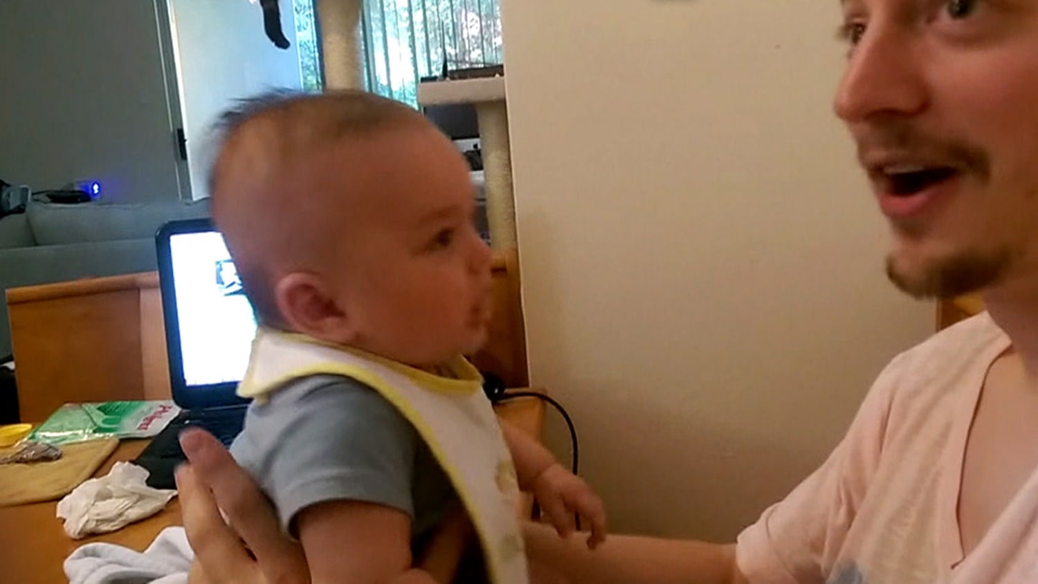 3 month old baby sales talking