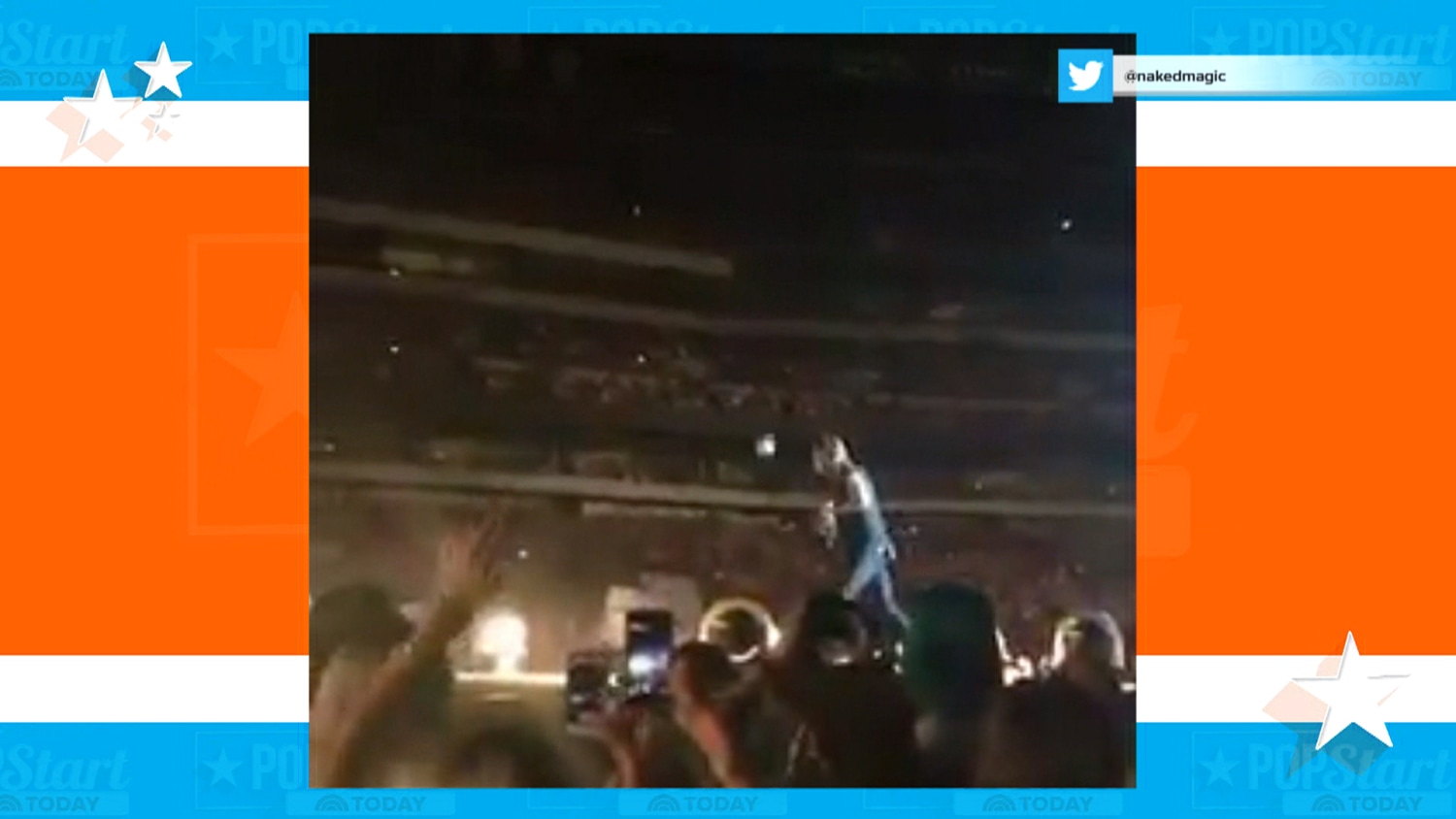Harry Styles hit in the face by a can of Red Bull during concert