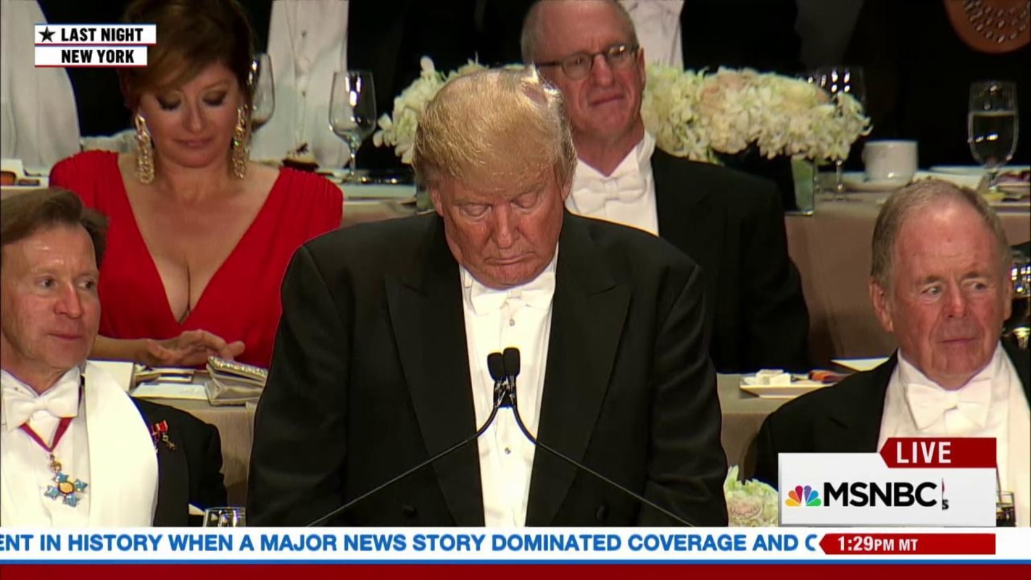 al smith dinner 2016 red dress Clinton Jabs Trump at Al Smith Dinner