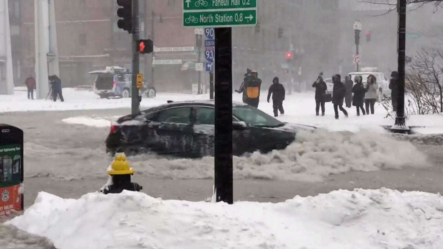 See Boston streets awash during its worst coastal flooding in 40 years