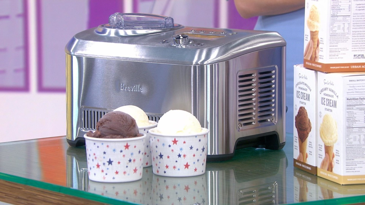 Breville compressor ice store cream maker