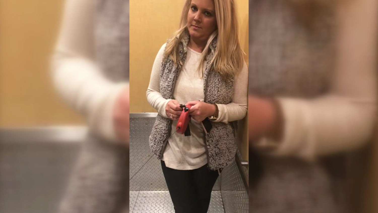 Watch White woman attempts to block black man from entering his apartment building