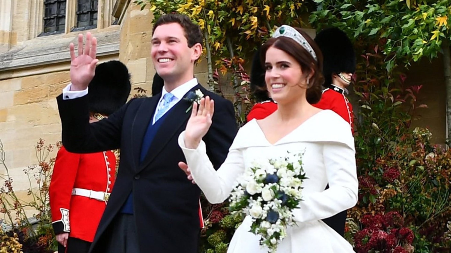 Princess eugenie 2nd wedding dress deals