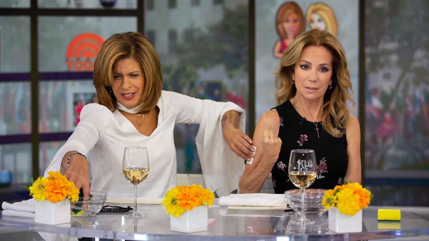 Today fans confused as they spot unusual detail on Hoda Kotbs body during  live show and suspect she got a new tattoo  The US Sun