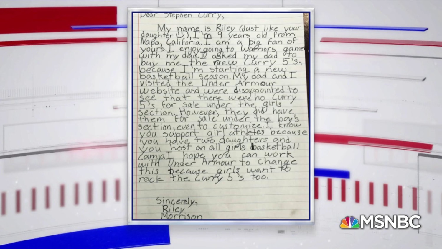 Steph curry letter deals