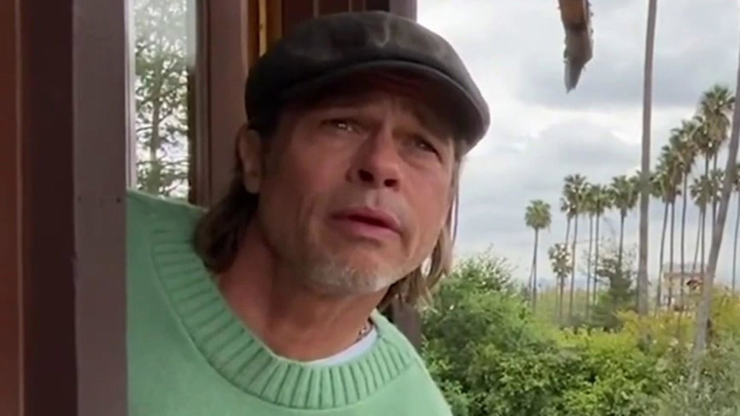 Brad Pitt acts as John Krasinski's weatherman in 'Some Good News