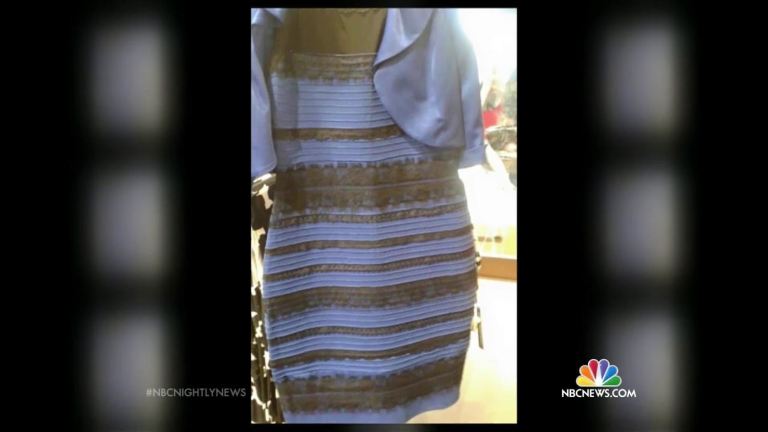 blue and gold dress illusion