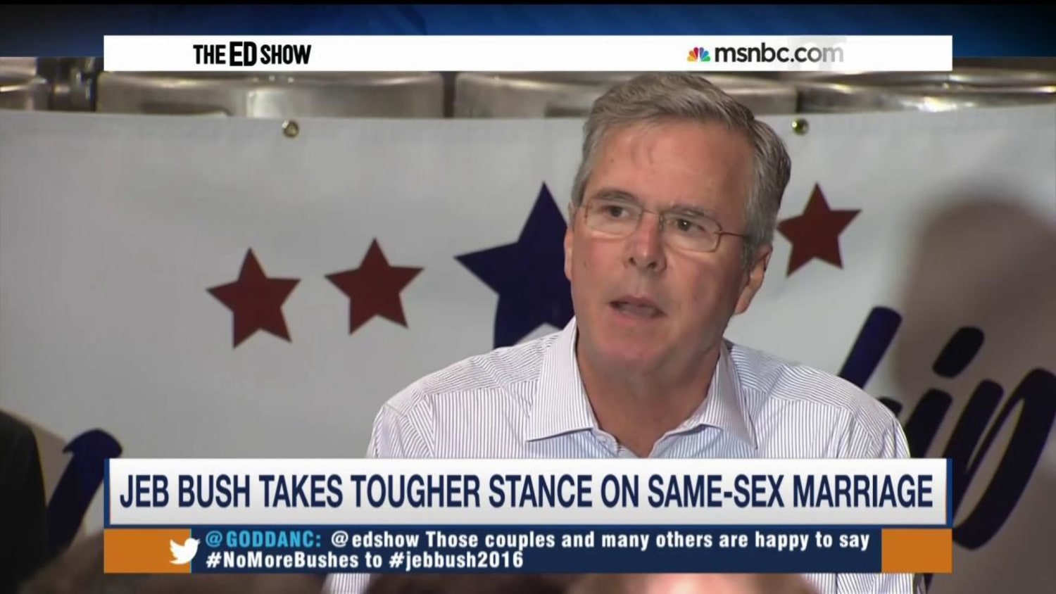 Bush takes tougher stance on same-sex marriage