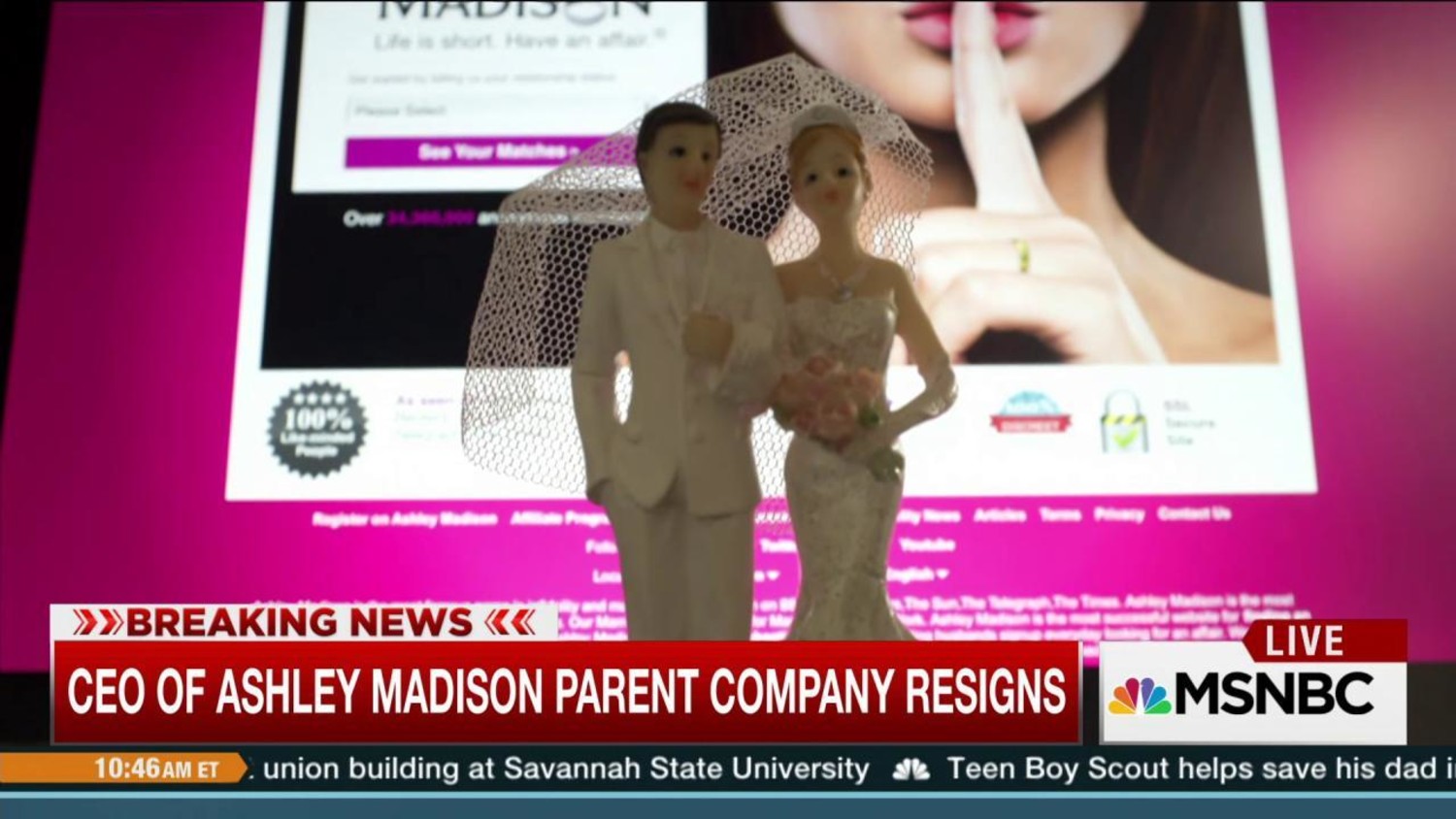 Ashley Madison parent company CEO resigns