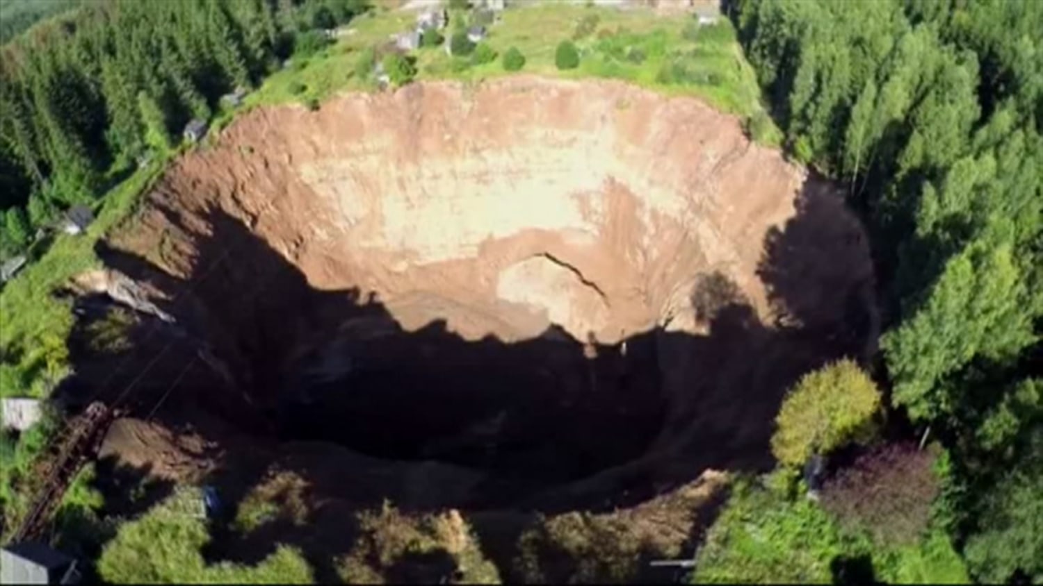 A Massive Sinkhole Continues to Expand in Russia