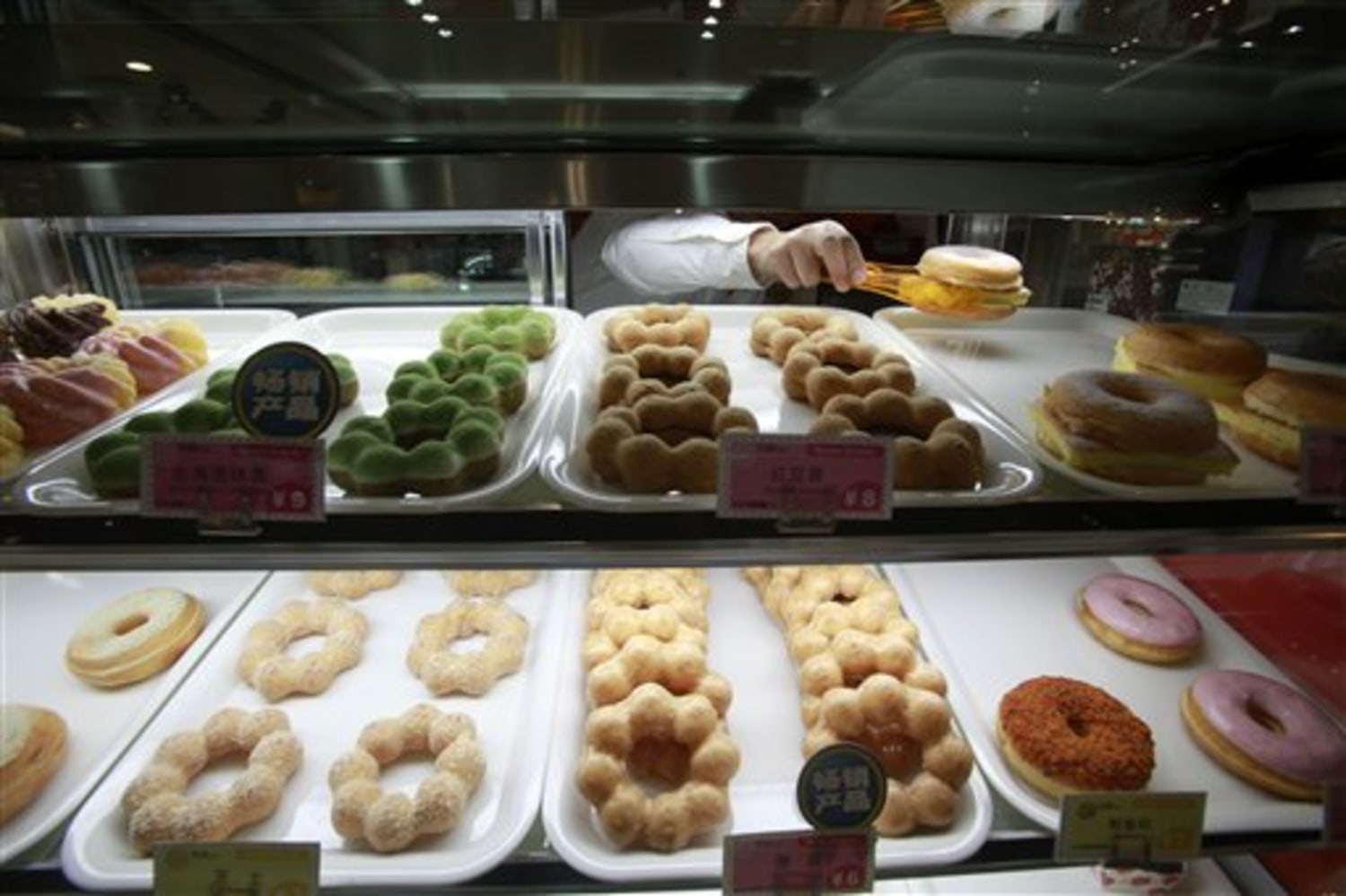 China discovers doughnuts — with salmon