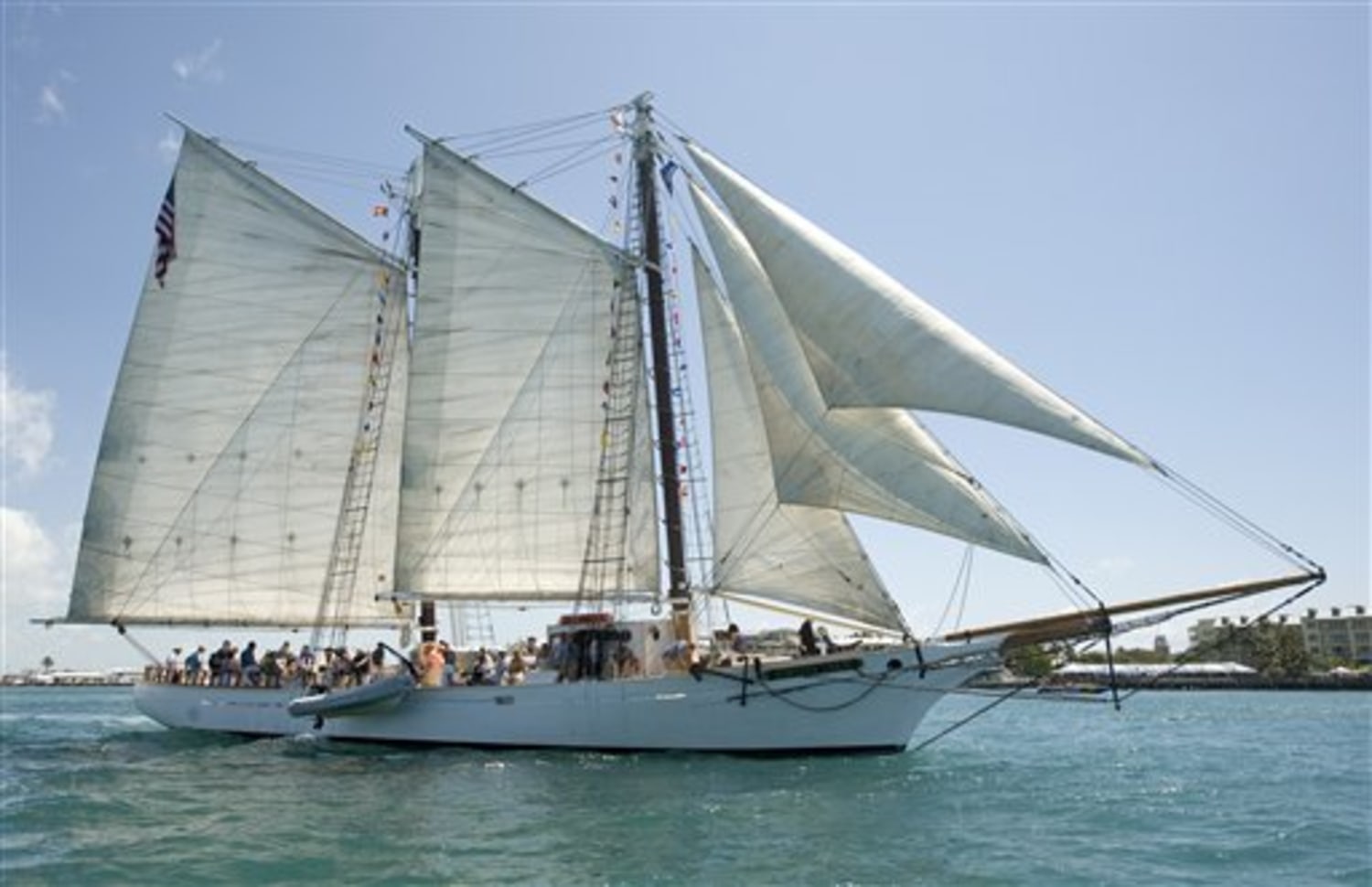 Florida Memory • Close-up view of the historic schooner Western Union -  Key West, Florida.