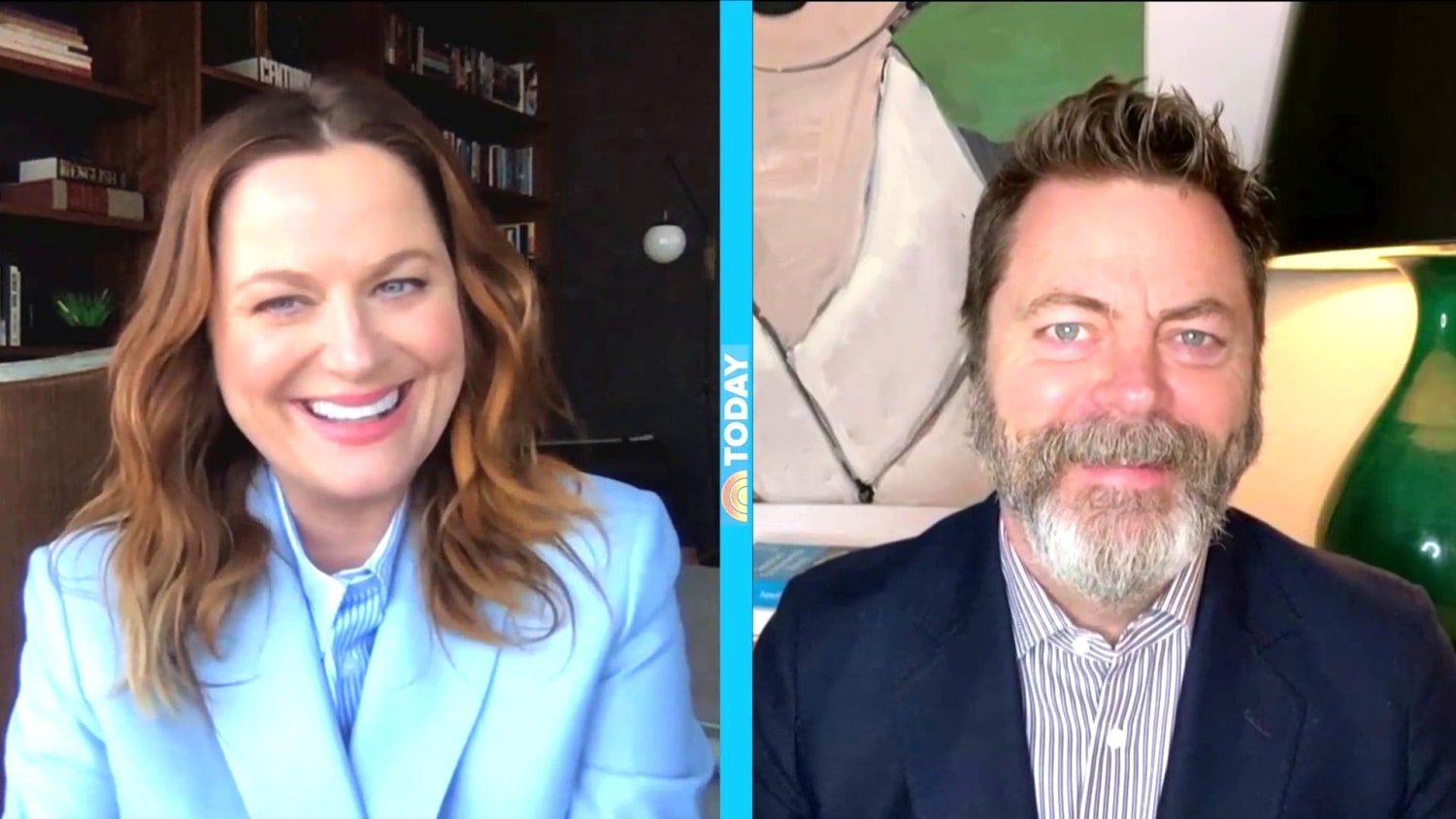 Amy Poehler Esce Con Adam Scott