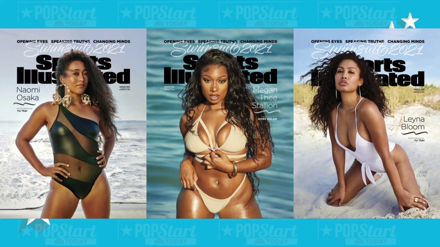 Sports Illustrated Swimsuit 21 See Cover Stars Naomi Osaka Leyna Bloom Megan Thee Stallion