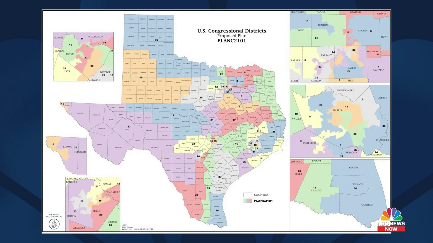 Texas Senate District Map Texas Republicans Propose Congressional District Maps To Lock In Gop  Advantage