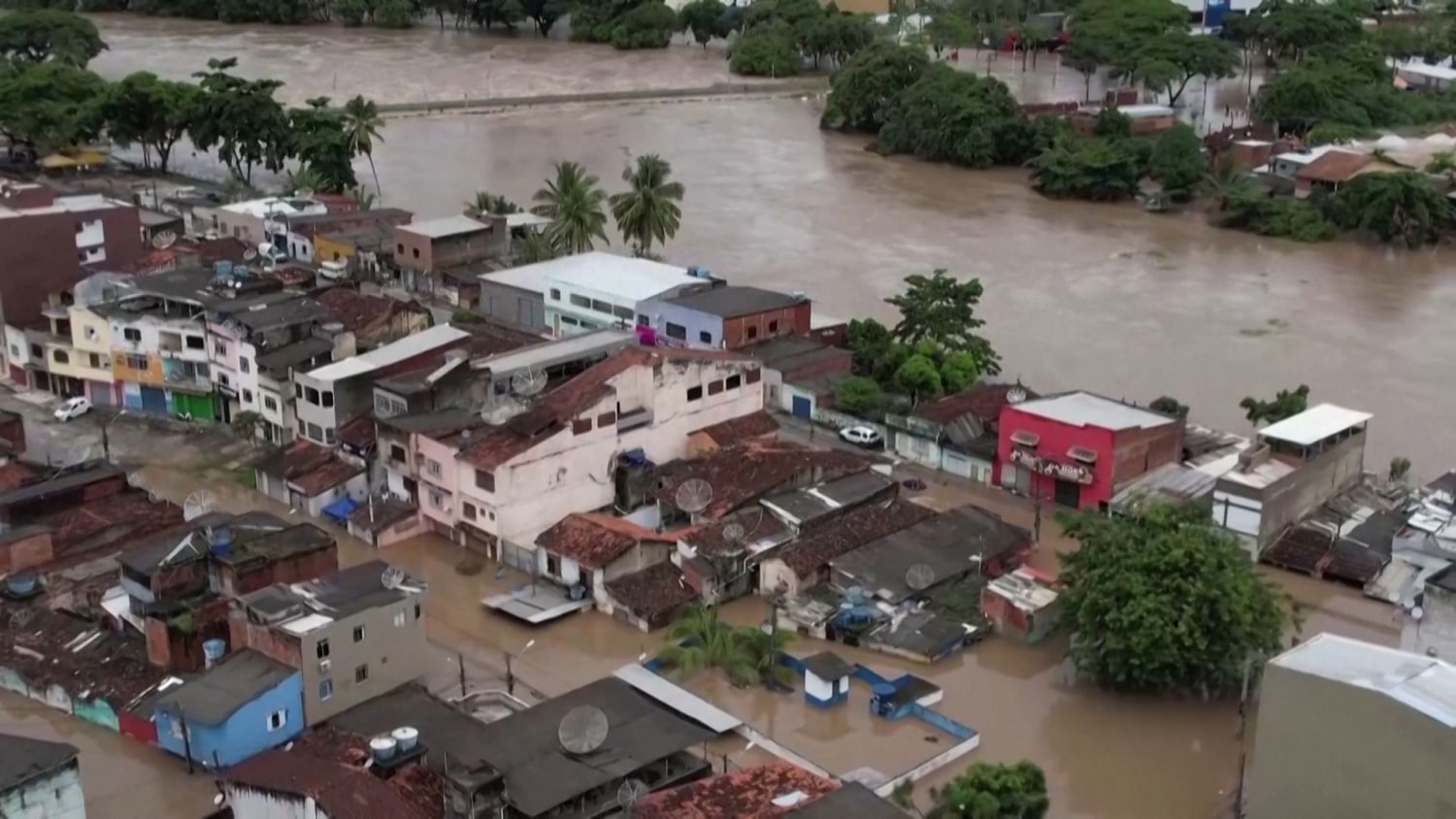 Dams burst in northeastern Brazil as region hit by floods