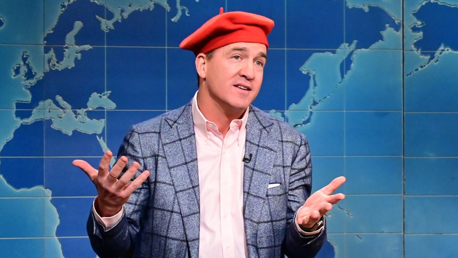 Peyton Manning stops by SNL and shares powerful commentary on Emily in Paris