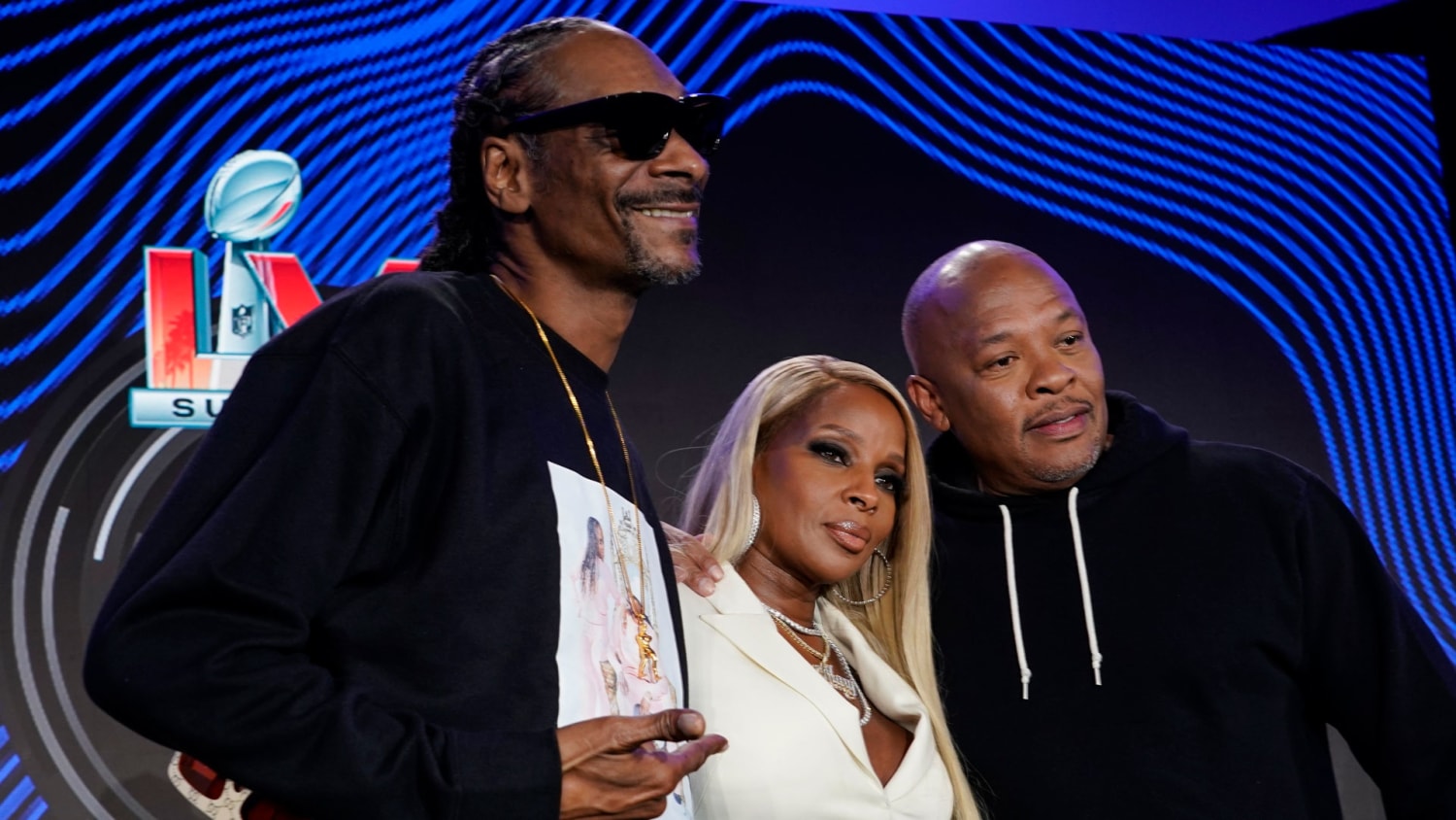 Mary J. Blige, Snoop Dogg, and Dr. Dre talk importance of performing at  Super Bowl