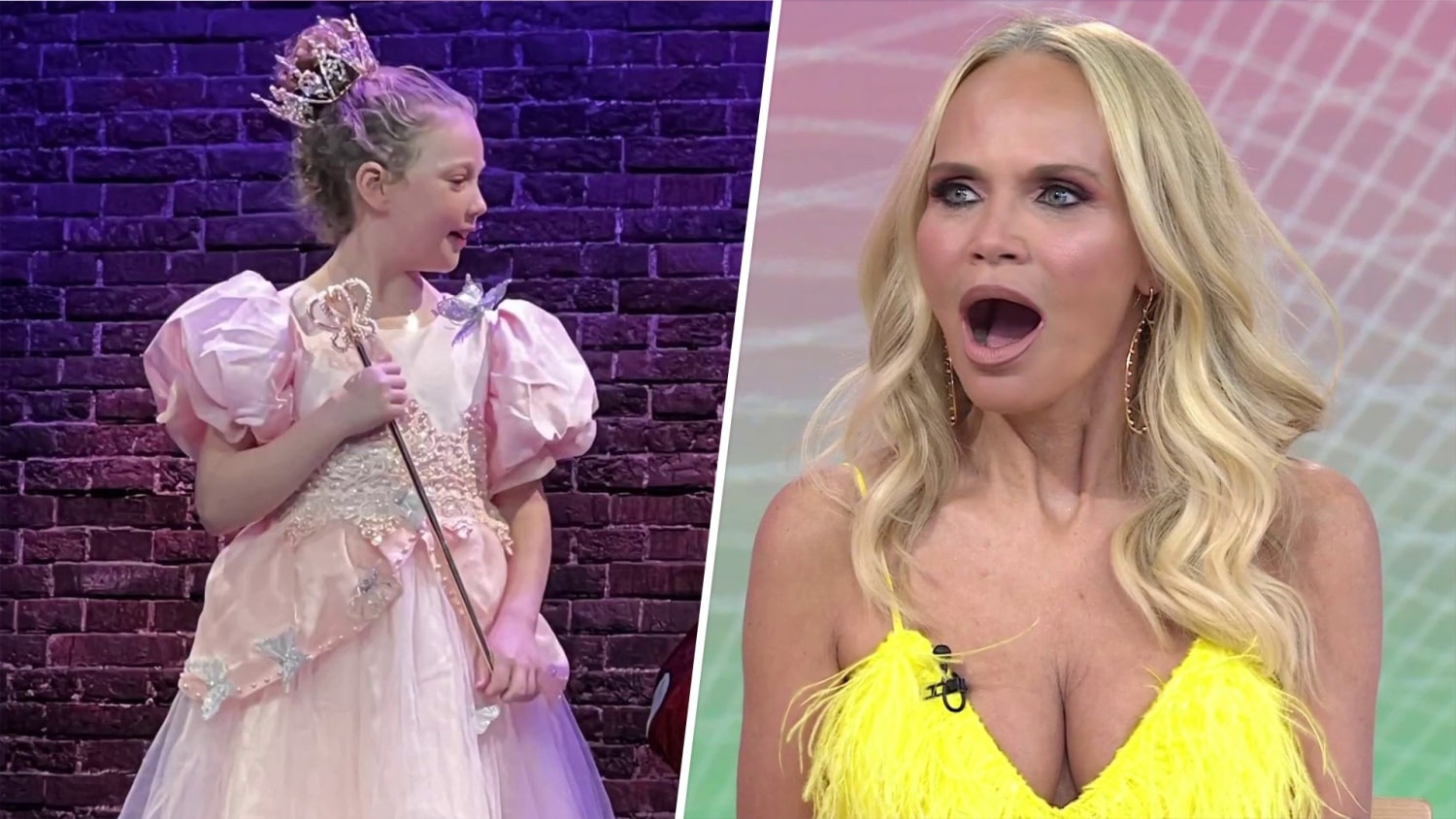 1500px x 844px - Watch Kristin Chenoweth find out Savannah Guthrie's daughter performed as  Glinda