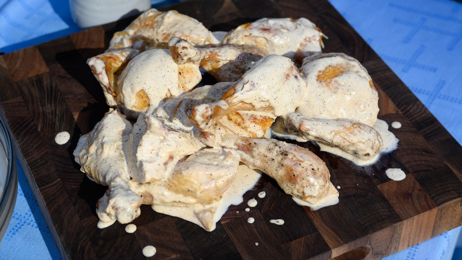 Smoked Chicken with Alabama White Barbecue Sauce Recipe