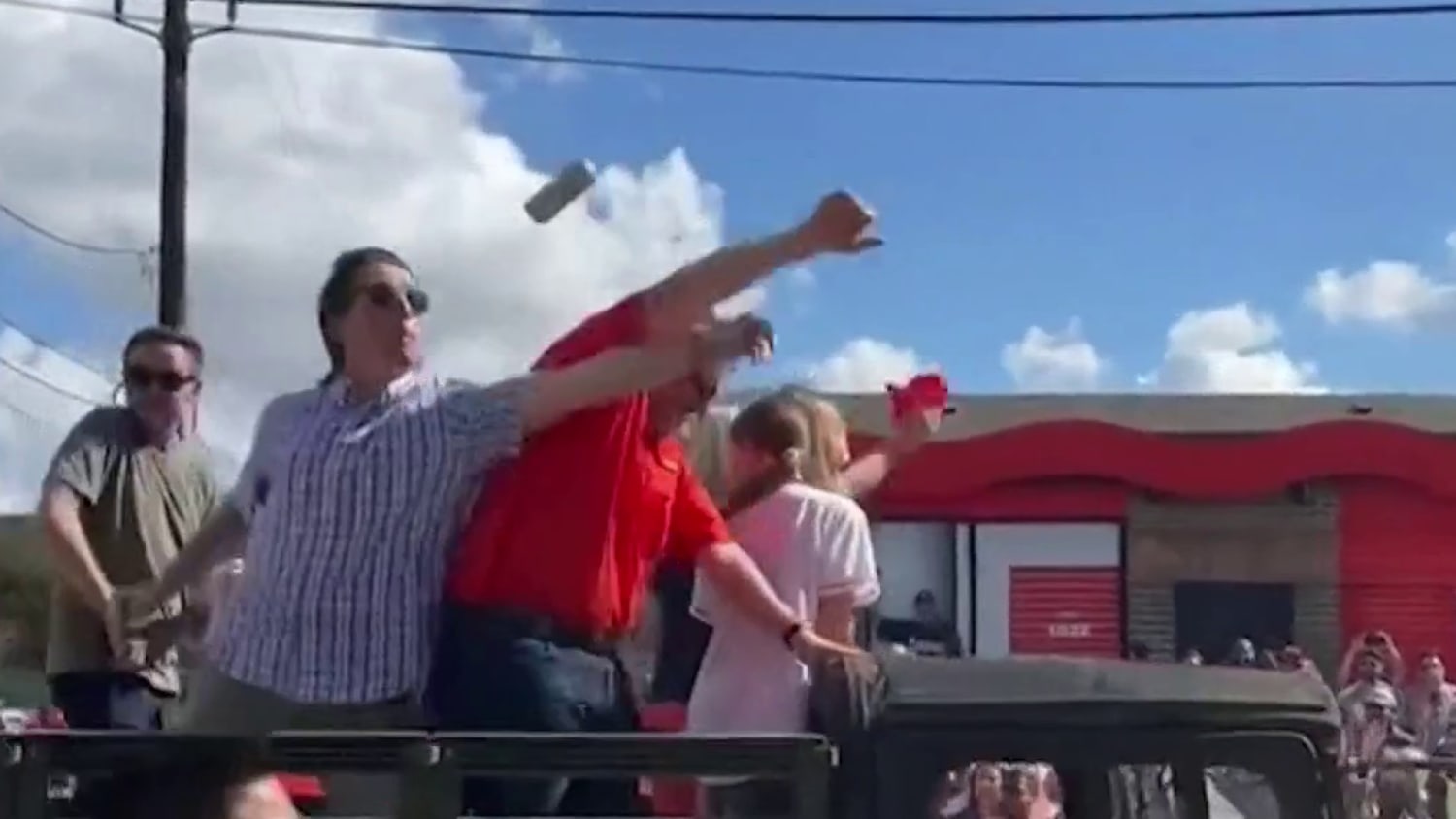 VIDEO: Ted Cruz Hit With White Claw Can at Houston Astros Parade