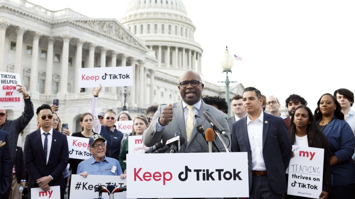 Omnibus bill bans TikTok on government phones just as the app is