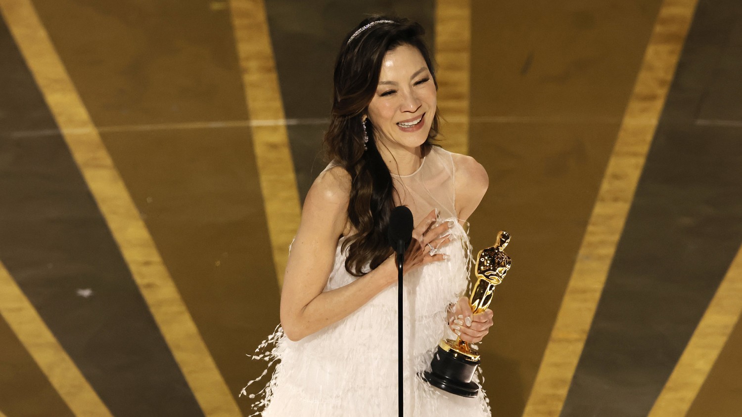 Michelle Yeoh becomes first Asian to win best actress Oscar