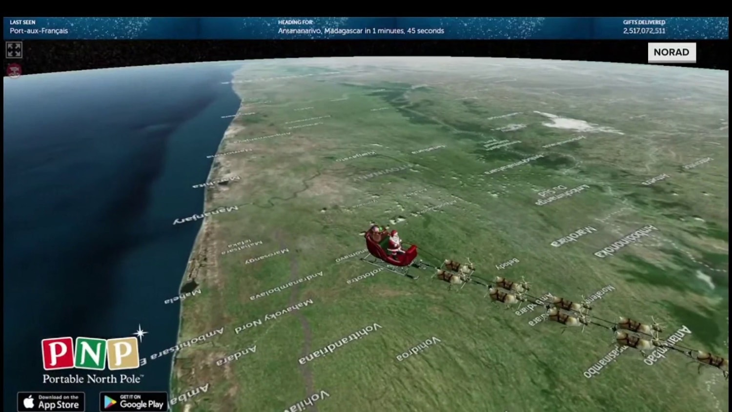 Norad santa tracker shop games