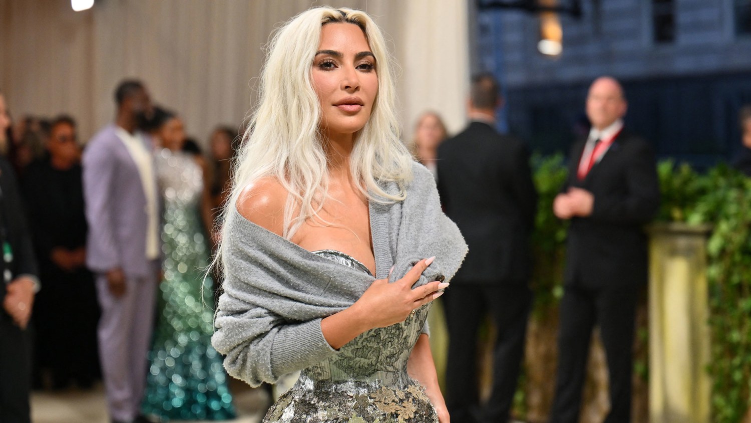 Kim Kardashian arrives at the 2024 Met Gala