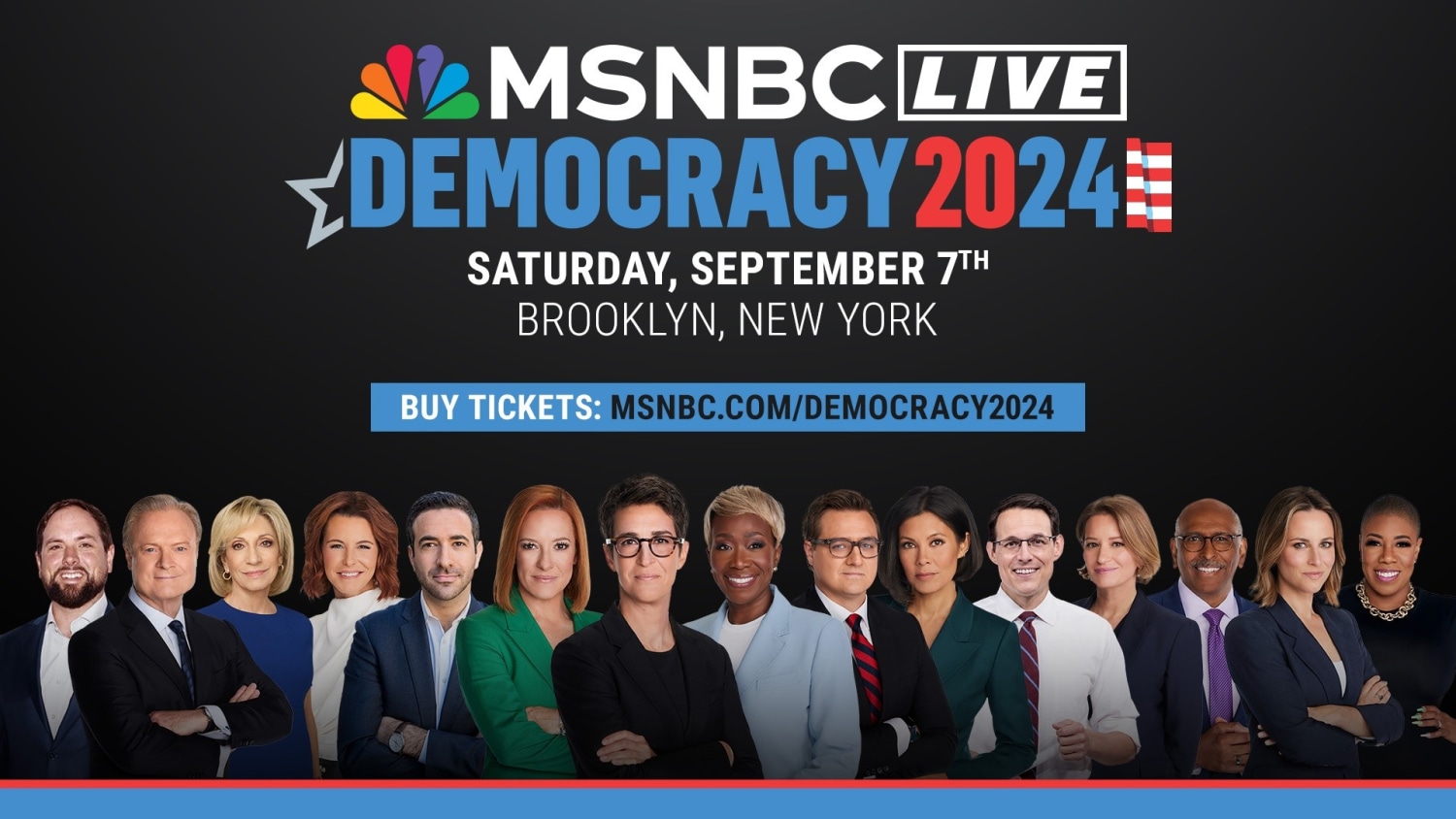 A first of its kind event MSNBC announces MSNBC Live Democracy 2024