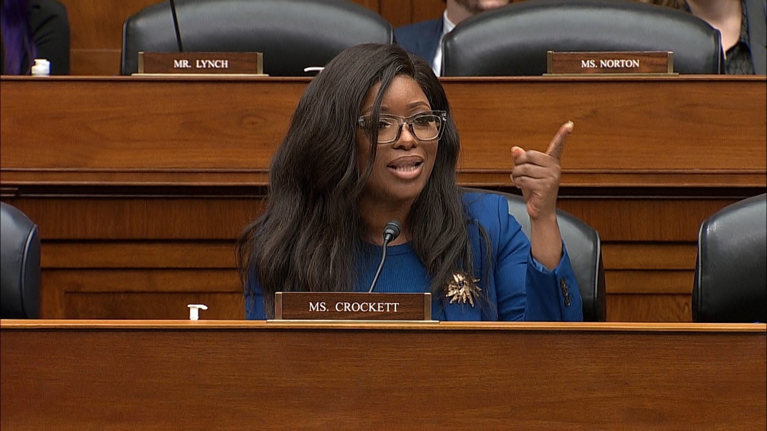 Rep. Crockett takes aim at Project 2025 and Trump at House hearing