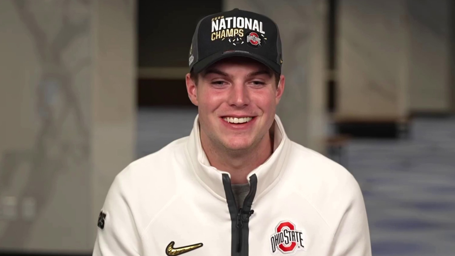 Will Howard talks National Championship, golf cart incident