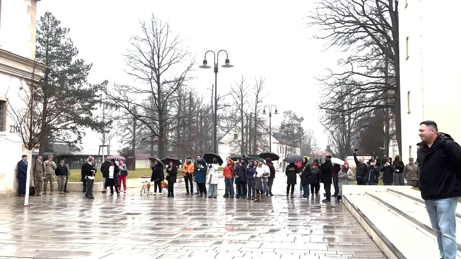 Military families in Germany protest against Pete Hegseth