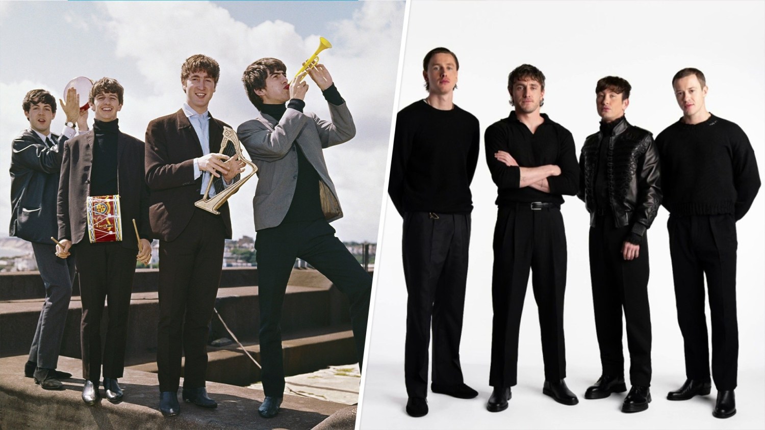 See The 'Beatles' Biopics Cast Side-By-Side With The Real People