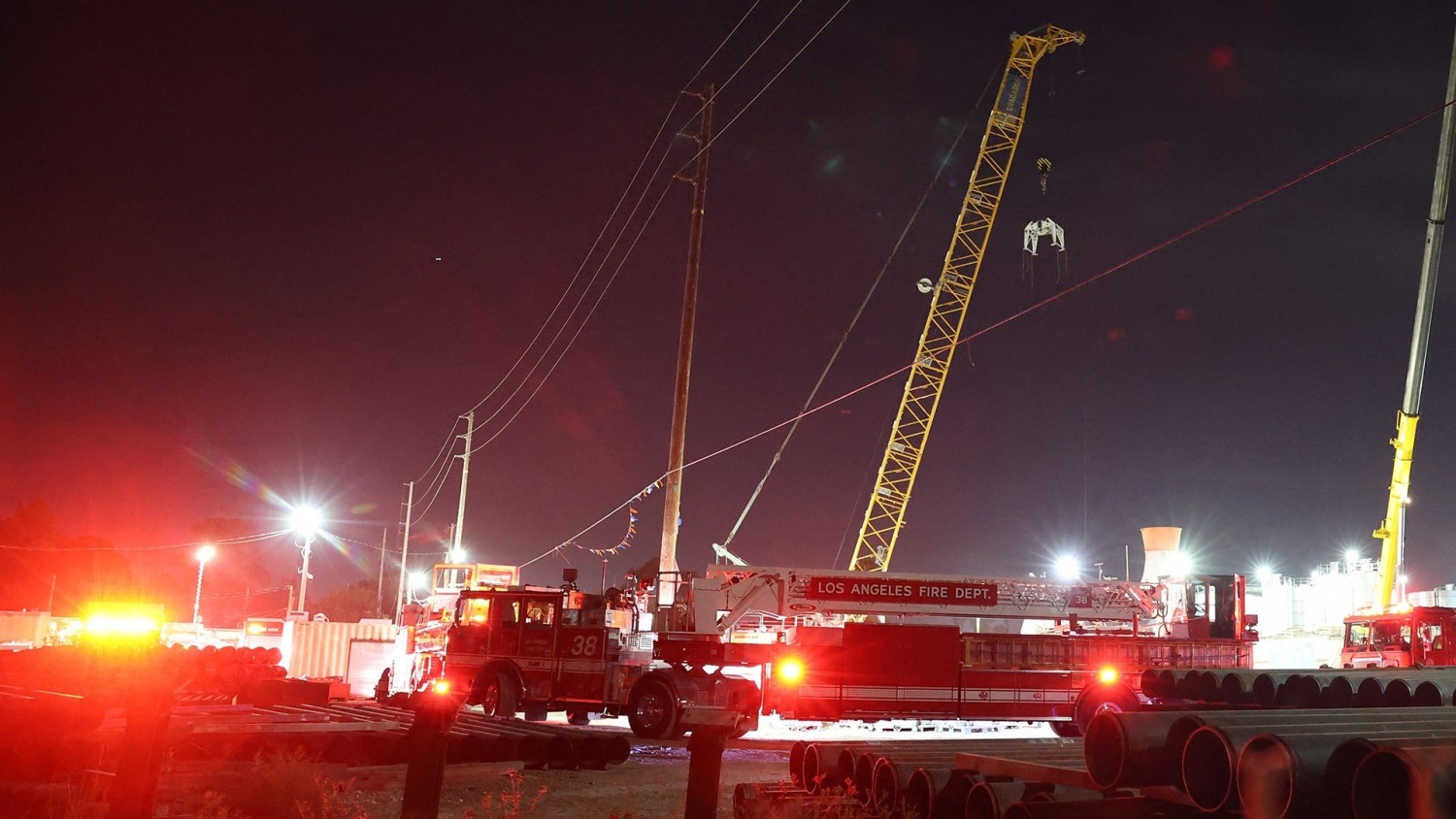 Dozens of workers rescued in Los Angeles tunnel collapse