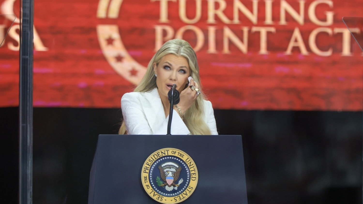 Charlie Kirk memorial highlights: Trump, Vance give speeches at State Farm Stadium service